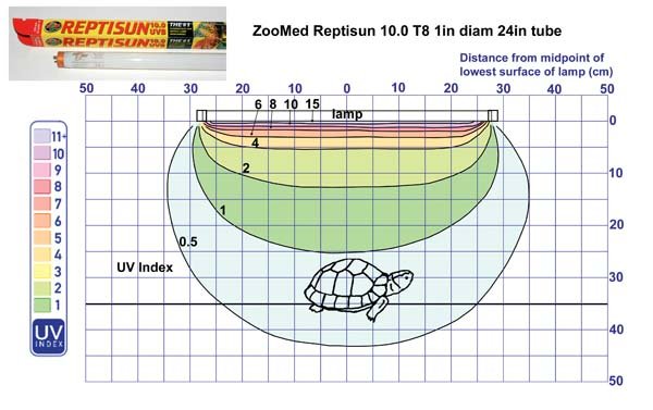  ZooMed Reptisun 10.0 T8 1in diam 24in tube.