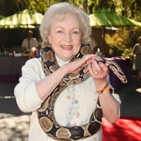 Jacob the boa and Betty White