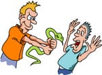 Don't scare people with your reptile