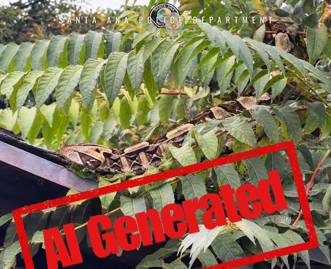 Gaboon Viper Sighting In Orange County CA Deemed False Gaboon Viper Sighting In Orange County CA Deemed False