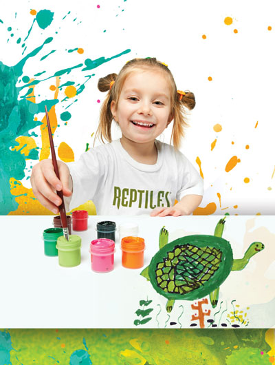 kids reptile art contest
