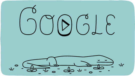 Google doodle komodo dragon