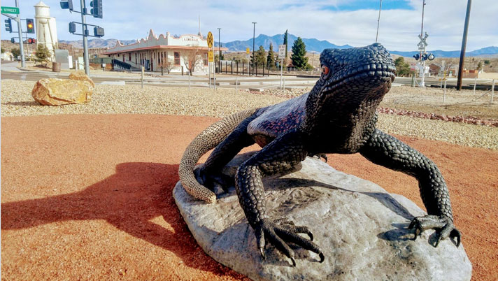 Chuckwalla sculpture of Kingman, Ariz.