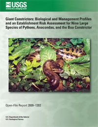 USGS Report on Giant Constrictor Snakes