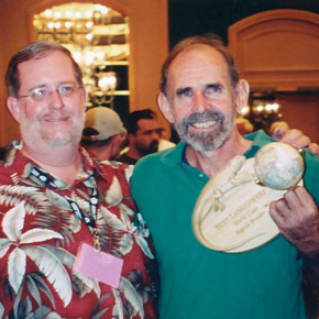 Russ Case and Bert Langerwerf at the National Reptile Breeder's Expo in 2004