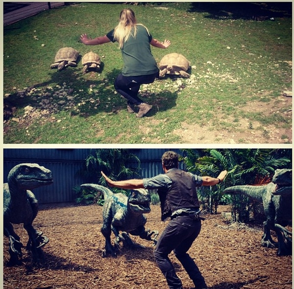 Chris Pratt’s Velociraptor Training Techniques Blow Up In The Socialsphere